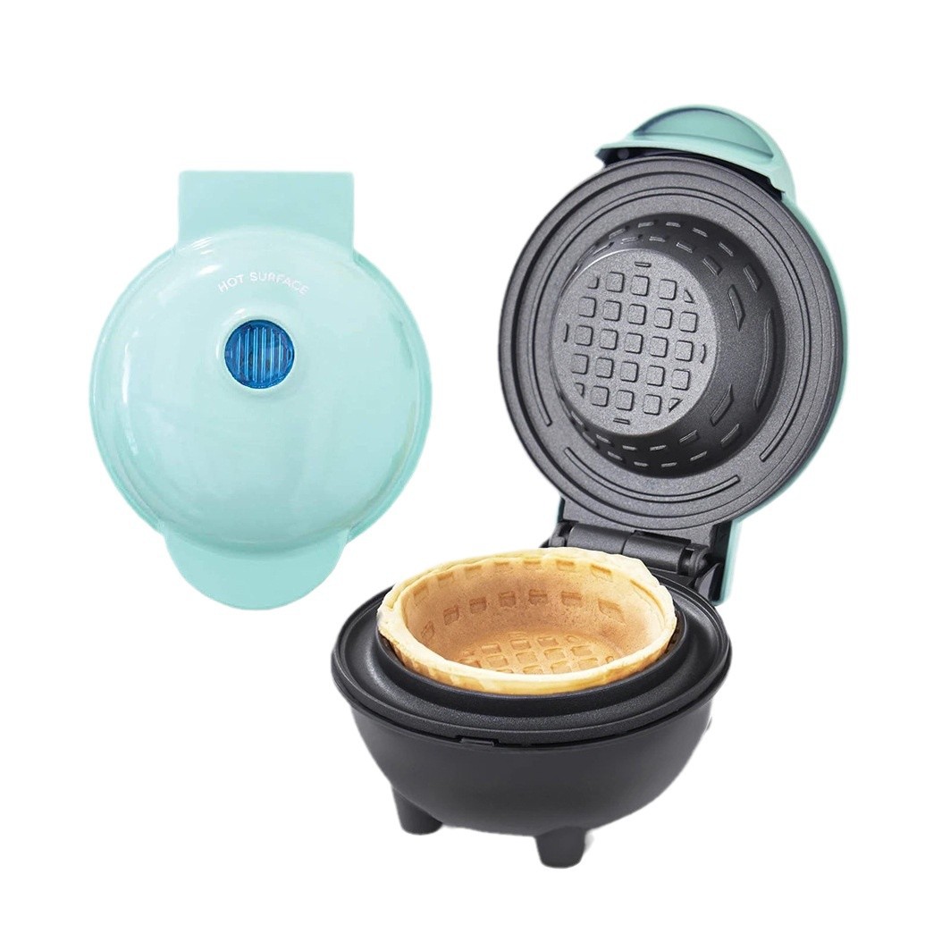 Ice Cream Maker Electric - Mini Wafelkom Maker Elektrische Anti-aanbak Ontbijt