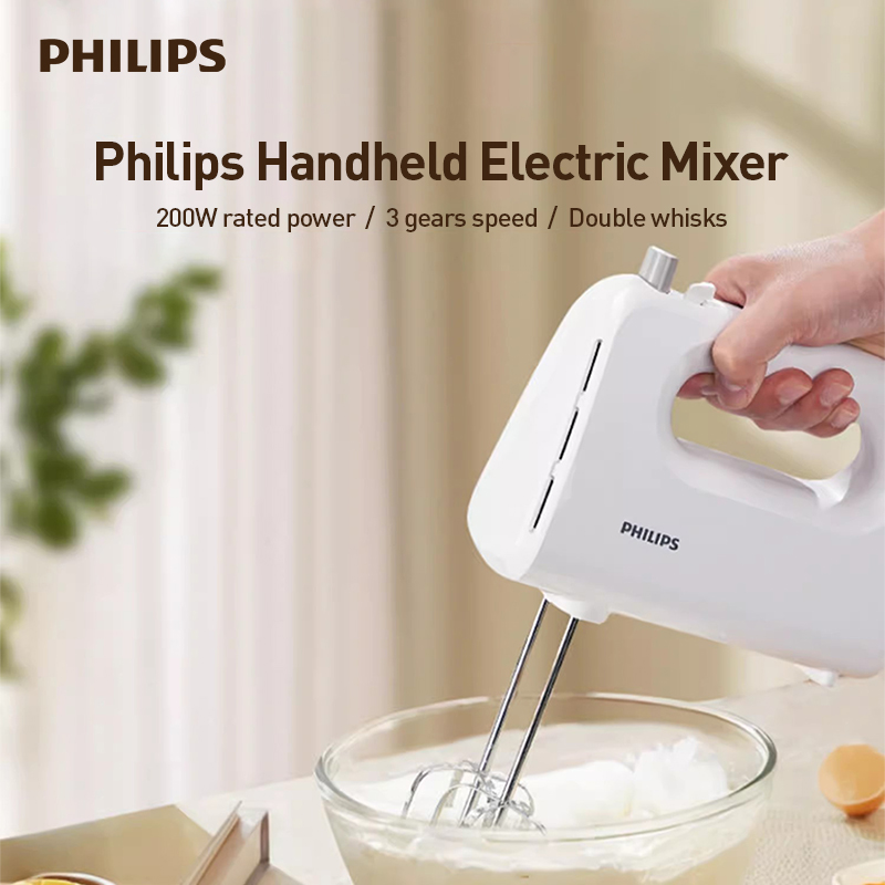 Kitchen Appliances For Sale - Philips Handheld Elektrische Eierklopper 3-Speed ​​2-Beater