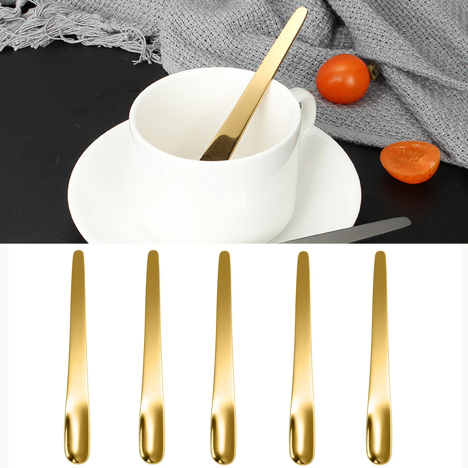 Kitchen Appliances For Sale - 5 Stuks Koffie Lepel Roestvrijstalen Platte