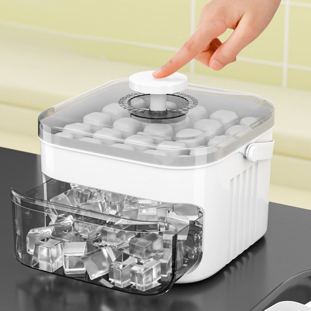 Ice Cream Maker Electric - Draagbare ijsmachine met 50 ijsblokjes, eenvoudig