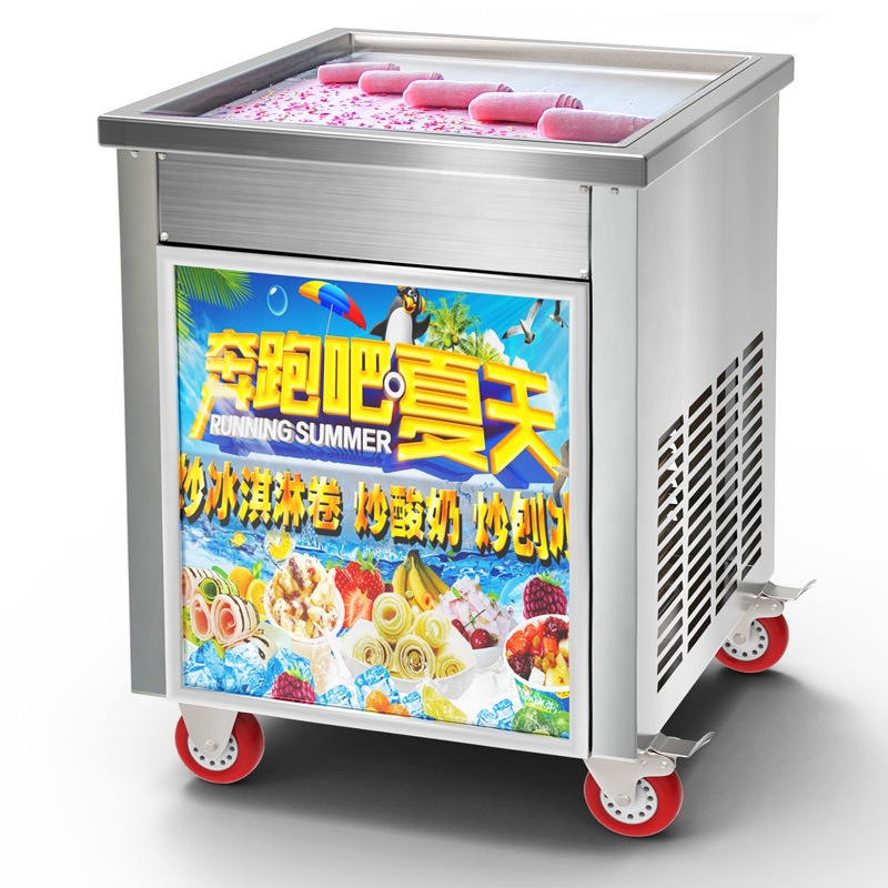 Ice Cream Maker Electric - Frituren Ijsmachine Commerciële Elektrische Ijs Roll