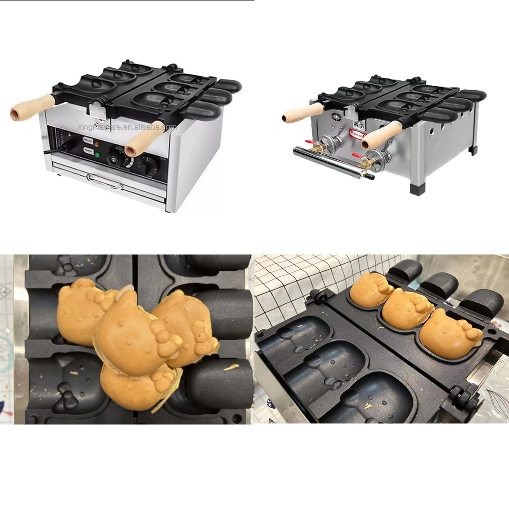 Ice Cream Maker Electric - 121hot Elektrische Dierenvormige Wafelmaker voor het