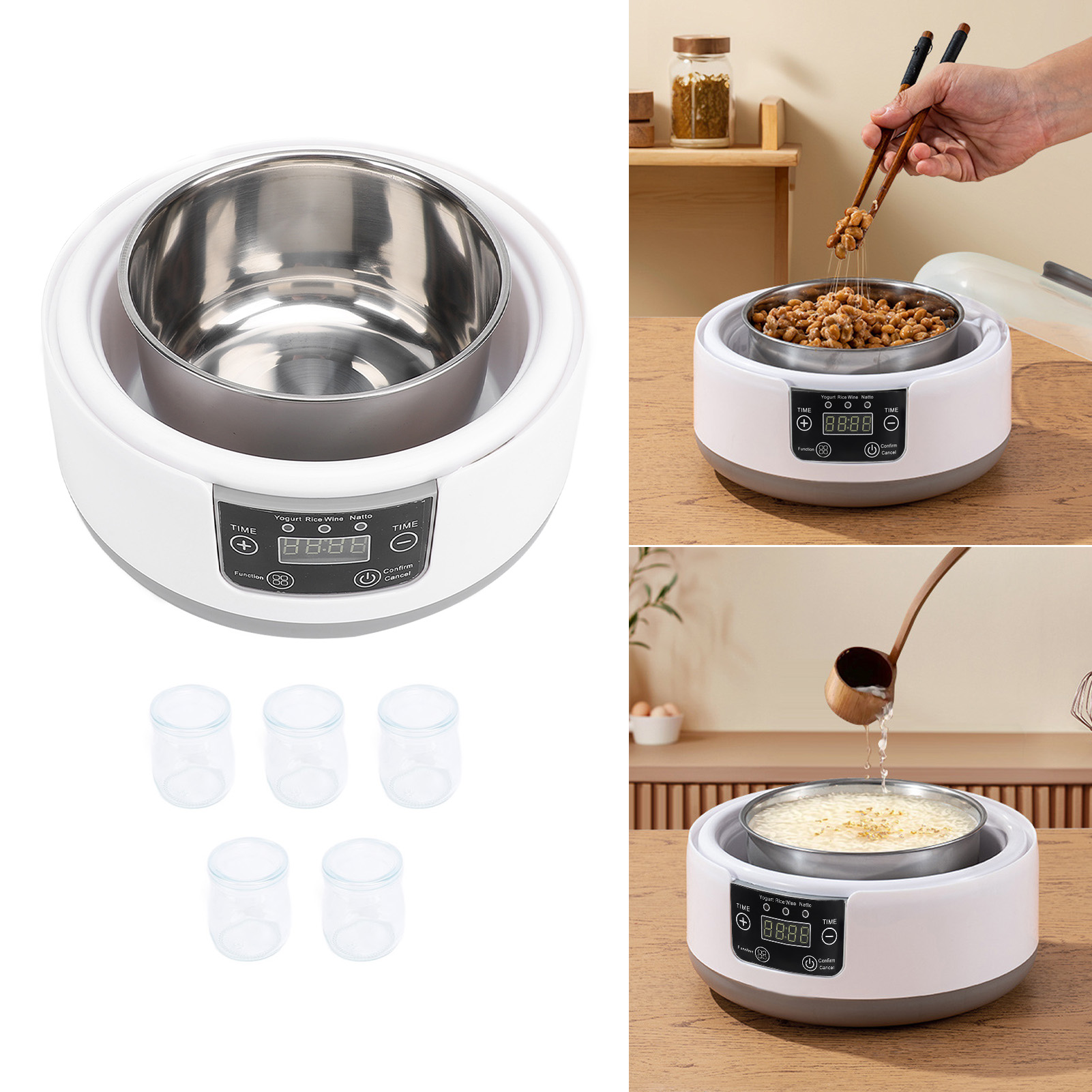 Yogurt Maker Electric - Elektrische Yoghurt Maker Machine 1.2L Zelfgemaakte