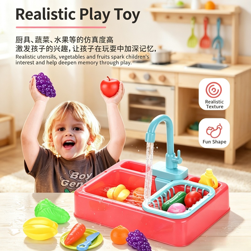 Keukenspeelgoed Plastic Afwasb - Kitchen Appliances Kids recensie en prijs