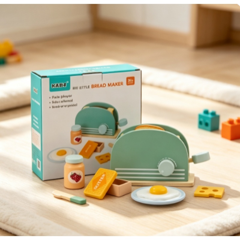 Houten simulatie broodrooster  - Kitchen Appliances Kids recensie en prijs